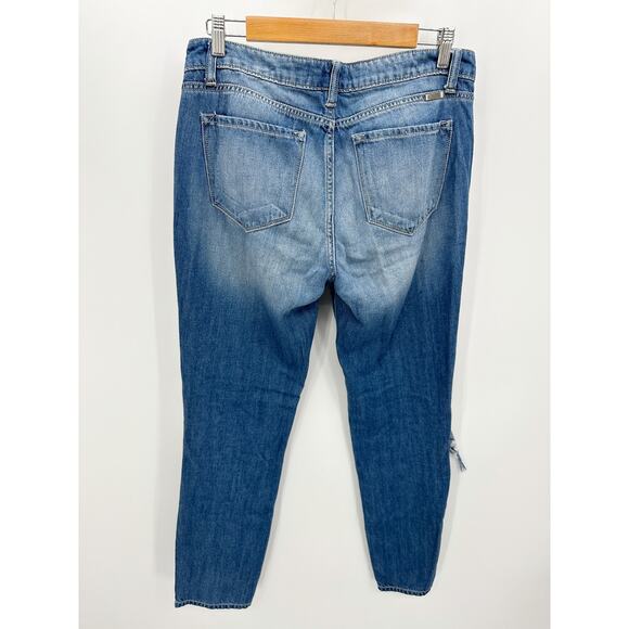 KanCan Women Boyfriend Relaxed Denim Jeans Size 7/27 Distressed Mid Rise STretch - Picture 2 of 10